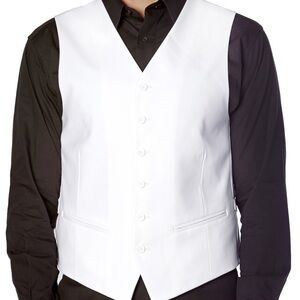 Elegant White Button-Up Vest